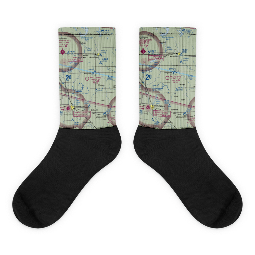 Peltz Field (8Y8) VFR Sectional Socks 