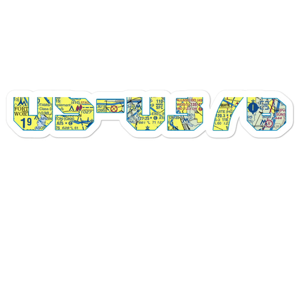 Desoto Heliport (73T) VFR Sectional Sticker 