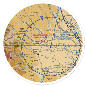Cimarron Heliport (C12) VFR Sectional Sticker (30 mile)