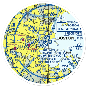 Cape Air Seaplanes on Boston Harbor Seaplane Base (BNH) VFR Sectional Sticker (20 mile)