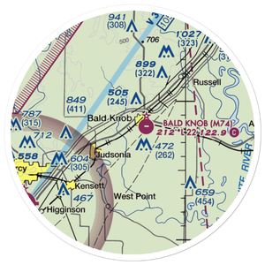 Jps Field (JPS) VFR Sectional Sticker (20 mile)