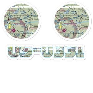 Wilbur Wright Birthplace Heliport (II9) VFR Sectional Sticker Pack