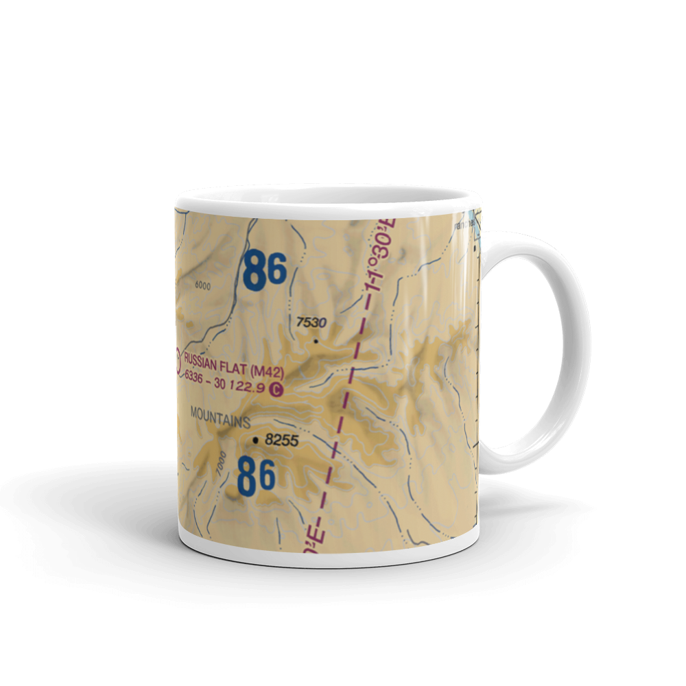 Russian Flat Airport (M42) VFR Sectional  Mug 
