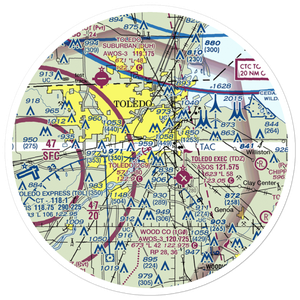 Toledo Seaplane Base (2C9) VFR Sectional Sticker (30 mile)