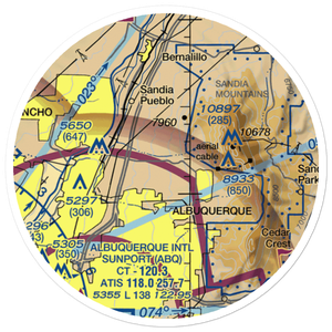 Coronado Airport (4AC) VFR Sectional Sticker (20 mile)