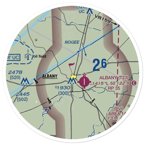 Taylor Airport (6F5) VFR Sectional Sticker (20 mile)