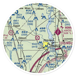 Stinson Field Municipal Airport (3A8) VFR Sectional Sticker (20 mile)