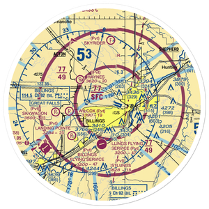 Montana ARNG Heliport (MNG) VFR Sectional Sticker (30 mile)