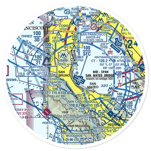 Coast Guard Air Station San Francisco (SFS) VFR Sectional Sticker (30 mile)