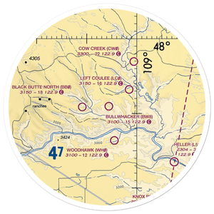 Bullwhacker Airport (BW8) VFR Sectional Sticker (30 mile)