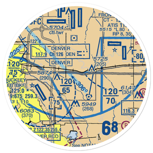 Aurora Airpark (01V) VFR Sectional Sticker (20 mile)