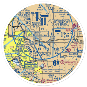 Aurora Airpark (01V) VFR Sectional Sticker (30 mile)