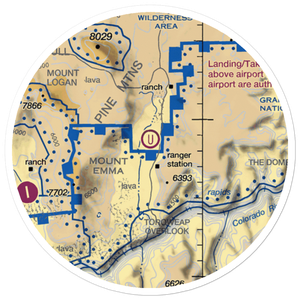 Tuweep Airport (L50) VFR Sectional Sticker (20 mile)