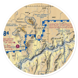 Tuweep Airport (L50) VFR Sectional Sticker (30 mile)