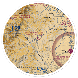 Antelope Valley Airport (U92) VFR Sectional Sticker (30 mile)