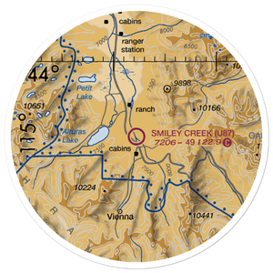 Smiley Creek Airport (U87) VFR Sectional Sticker (20 mile)