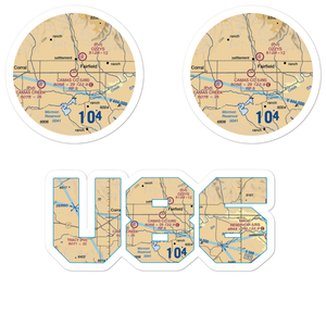 Camas County Airport (U86) VFR Sectional Sticker Pack