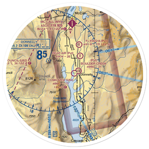 Donald D. Coski Memorial Airport (U84) VFR Sectional Sticker (30 mile)
