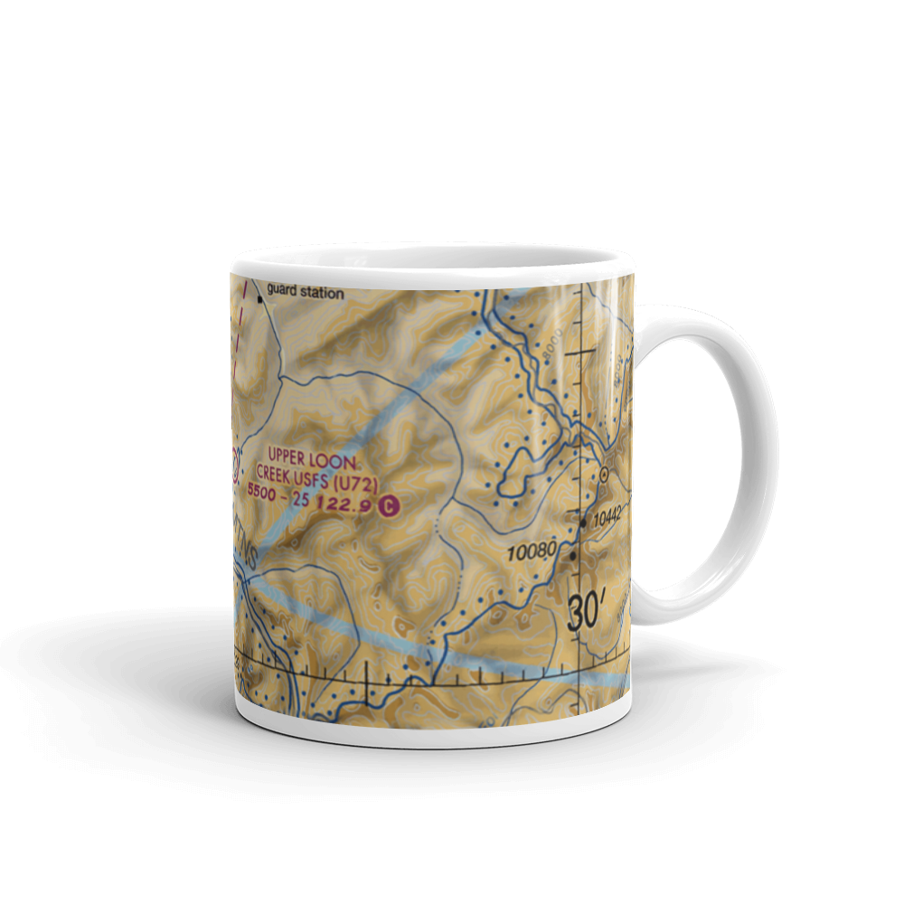 Upper Loon Creek US Forest Service Airport (U72) VFR Sectional  Mug 