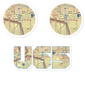 Carey Airport (U65) VFR Sectional Sticker Pack