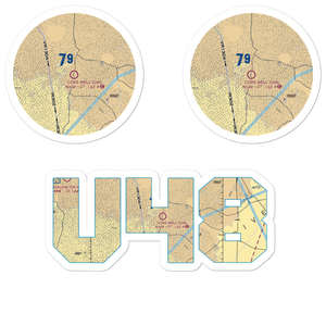 Coxs Well Airport (U48) VFR Sectional Sticker Pack