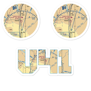 Dubois Municipal Airport (U41) VFR Sectional Sticker Pack