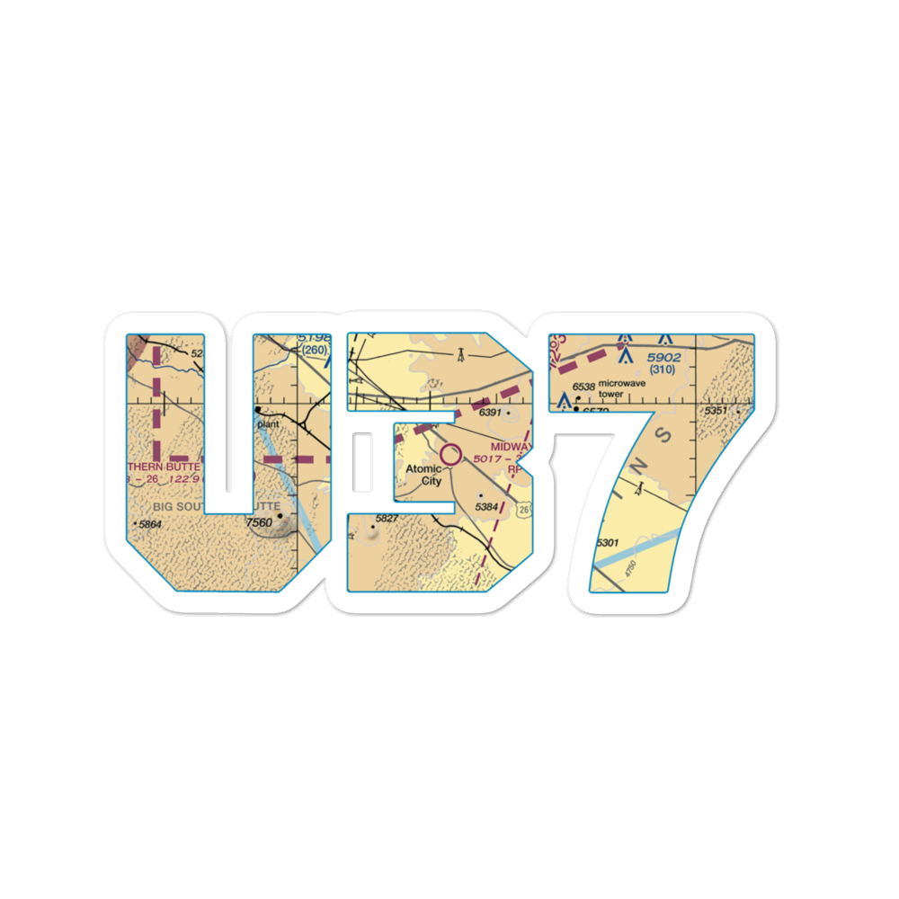 Midway Airport (U37) VFR Sectional Sticker 