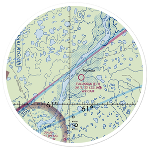 Tuluksak Airport (TLT) VFR Sectional Sticker (30 mile)