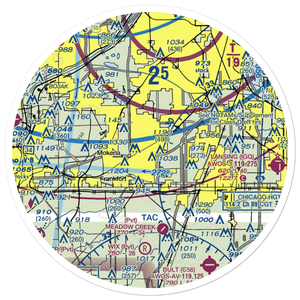 Tinley Park Helistop (TF8) VFR Sectional Sticker (30 mile)