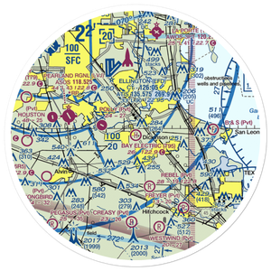 Bay Electric Supply Heliport (T95) VFR Sectional Sticker (30 mile)