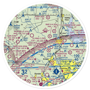 Flying C Airport (T87) VFR Sectional Sticker (30 mile)