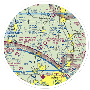 Bishop's Landing Airport (T80) VFR Sectional Sticker (30 mile)