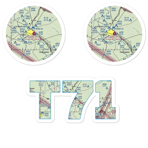 Cuero Municipal Airport (T71) VFR Sectional Sticker Pack