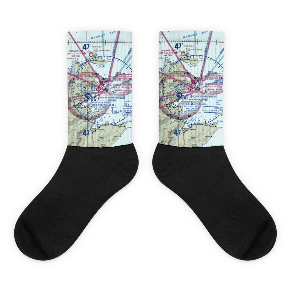Trident Basin Seaplane Base (T44) VFR Sectional Socks 