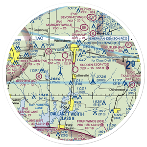 Sudden Stop Airport (T32) VFR Sectional Sticker (30 mile)