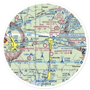 Flying H Ranch Airport (T29) VFR Sectional Sticker (30 mile)