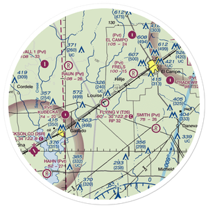 Flying V Ranch Airport (T26) VFR Sectional Sticker (30 mile)
