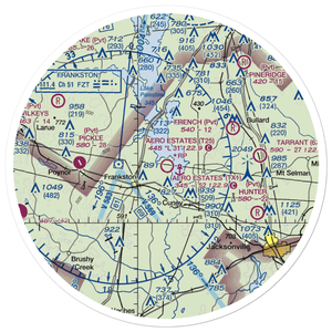 Aero Estates Airport (T25) VFR Sectional Sticker (30 mile)