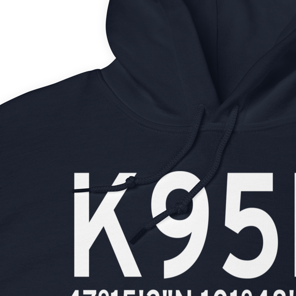Beulah Airport (K95D) ICAO Hoodie Sweatshirt 