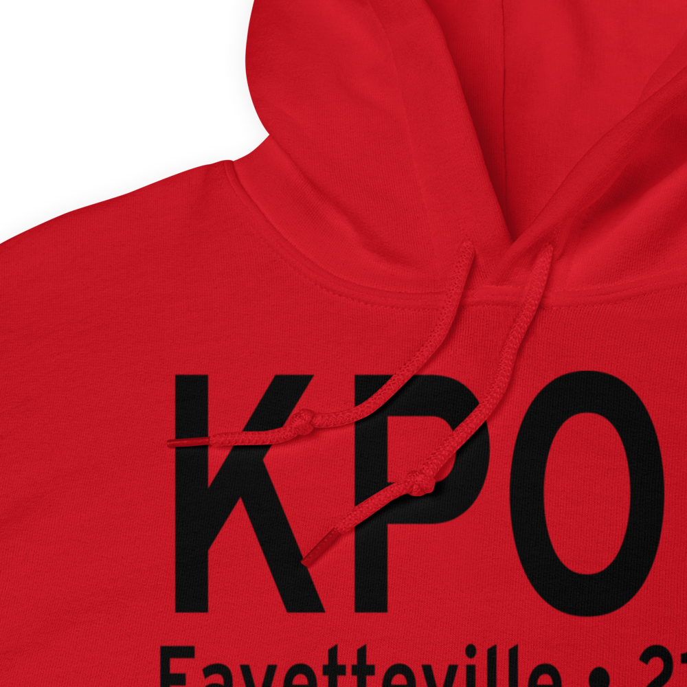 Pope Field (KPOB) ICAO Hoodie Sweatshirt 