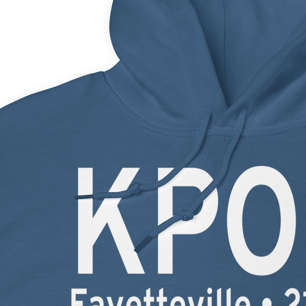 Pope Field (KPOB) ICAO Hoodie Sweatshirt 
