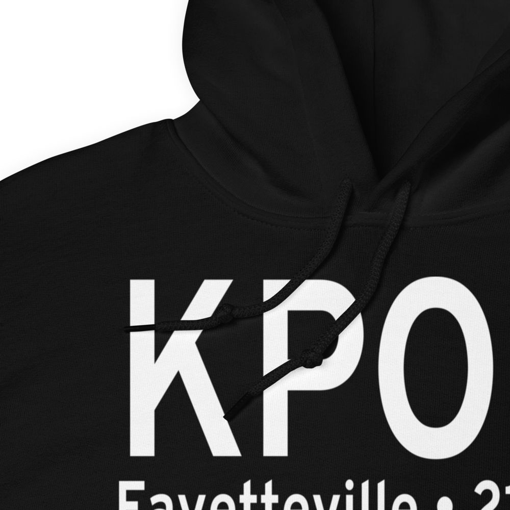 Pope Field (KPOB) ICAO Hoodie Sweatshirt 
