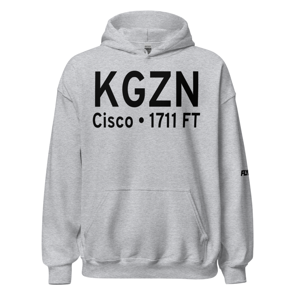 Gregory M. Simmons Memorial Airport (KGZN) ICAO Hoodie Sweatshirt 
