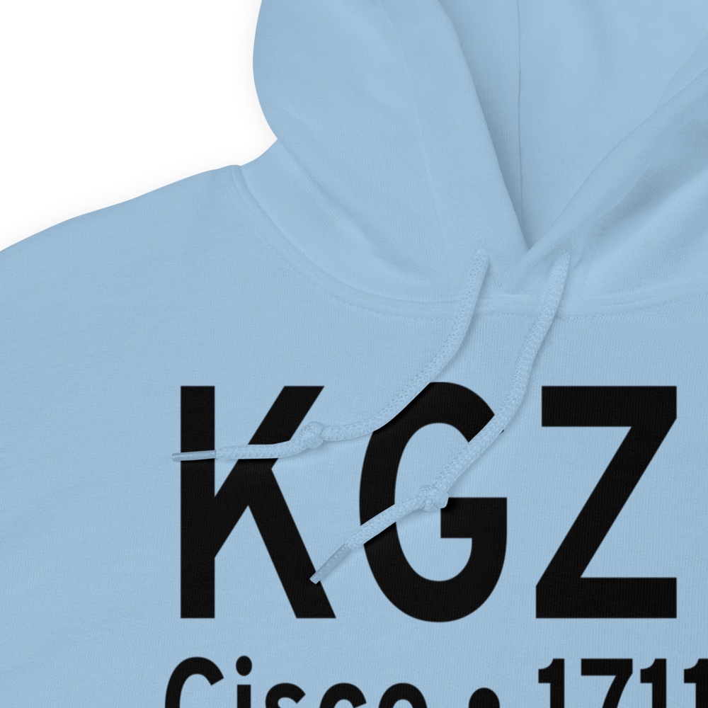 Gregory M. Simmons Memorial Airport (KGZN) ICAO Hoodie Sweatshirt 