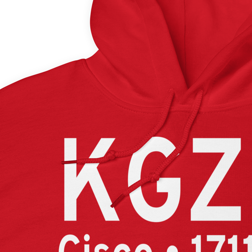 Gregory M. Simmons Memorial Airport (KGZN) ICAO Hoodie Sweatshirt 