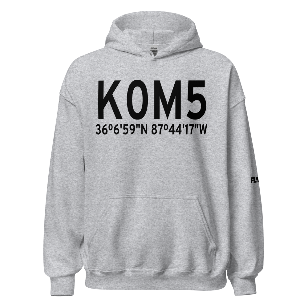 Humphreys County Airport (K0M5) ICAO Hoodie Sweatshirt 