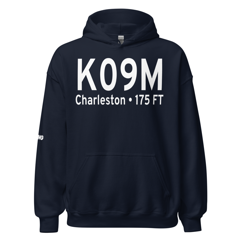 Charleston Municipal Airport (K09M) ICAO Hoodie Sweatshirt 