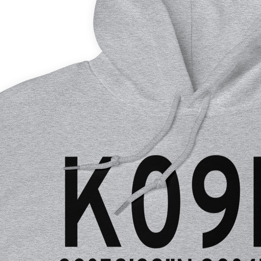 Charleston Municipal Airport (K09M) ICAO Hoodie Sweatshirt 