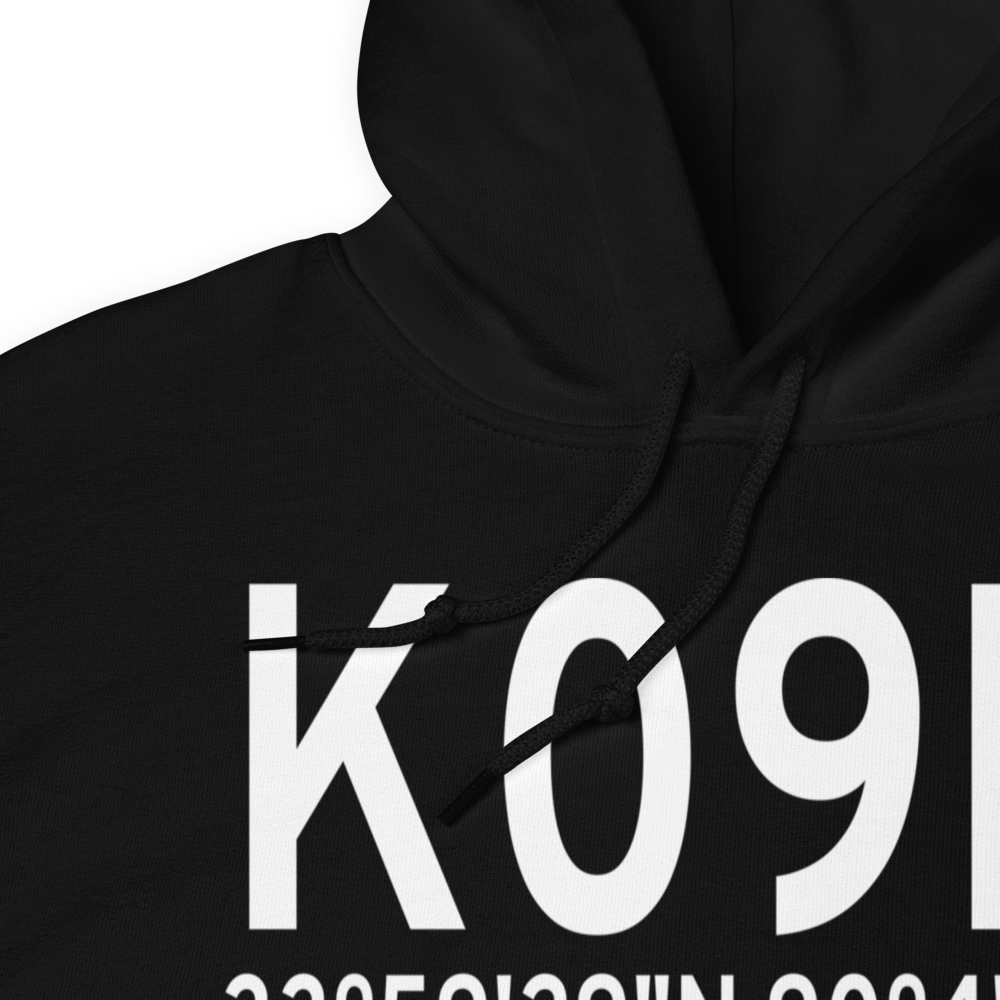 Charleston Municipal Airport (K09M) ICAO Hoodie Sweatshirt 