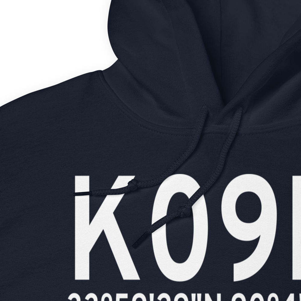 Charleston Municipal Airport (K09M) ICAO Hoodie Sweatshirt 